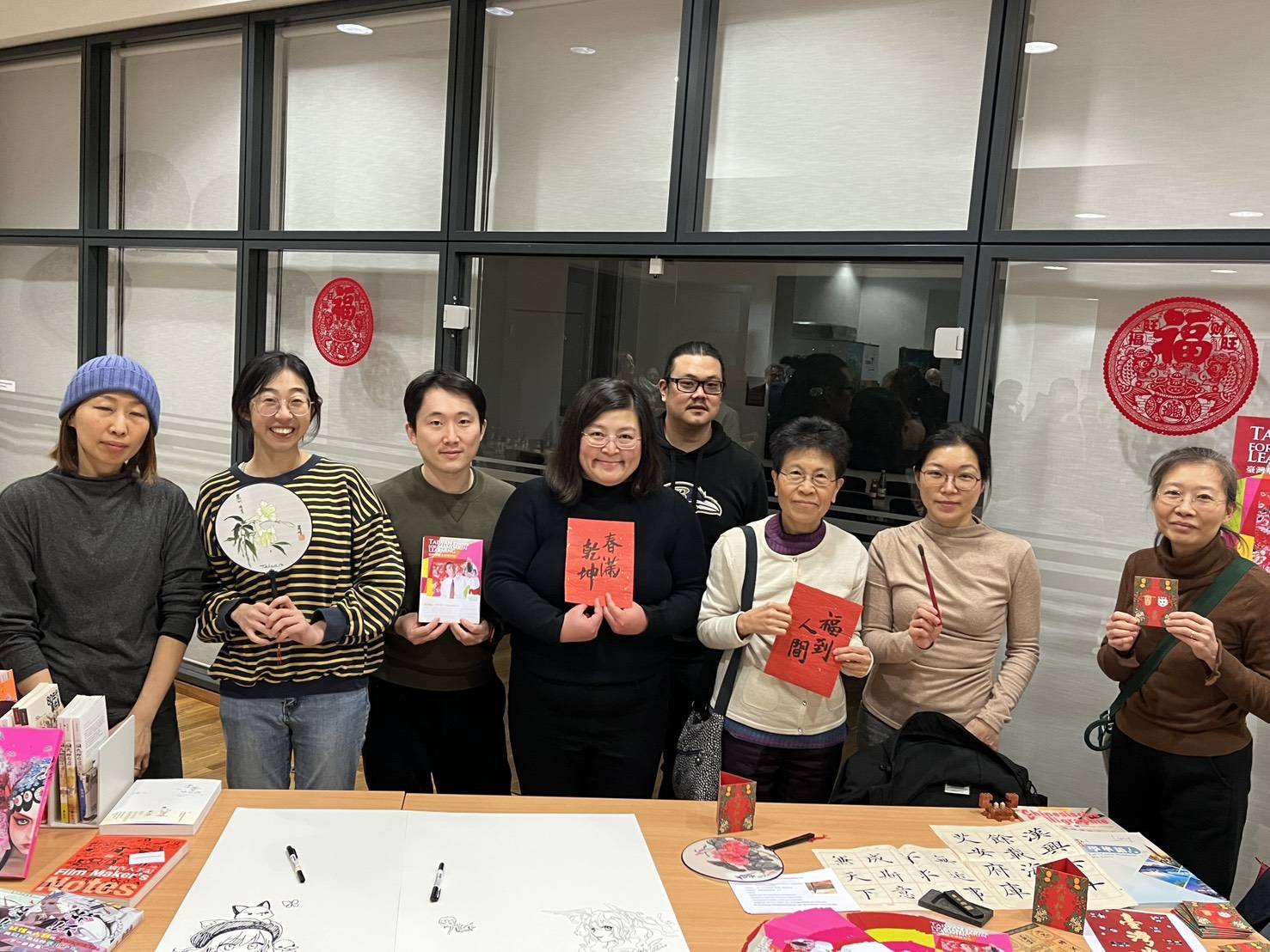 柏林台灣心華語文學習中心參與柏林代表處活動的攤位招生與宣傳