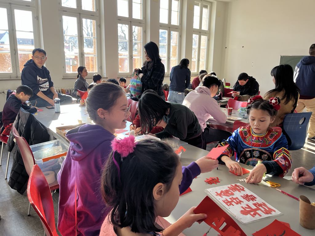 學校精心準備的中華傳統文化互動體驗區