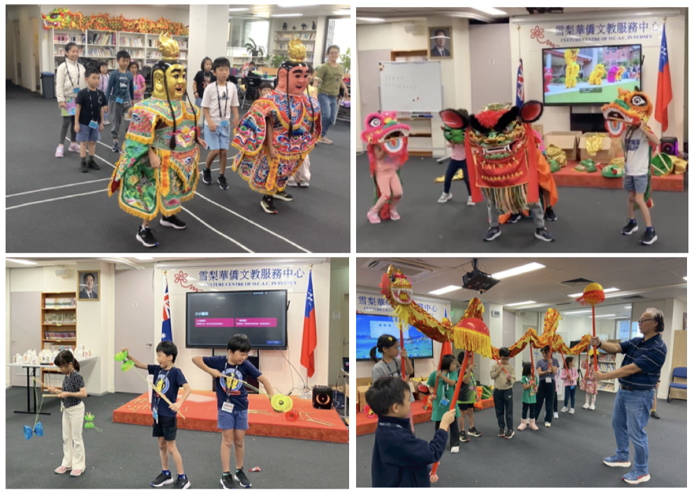 活動剪輯：三太子（左上）、舞獅（右上）、扯鈴（左下）舞龍（右下）