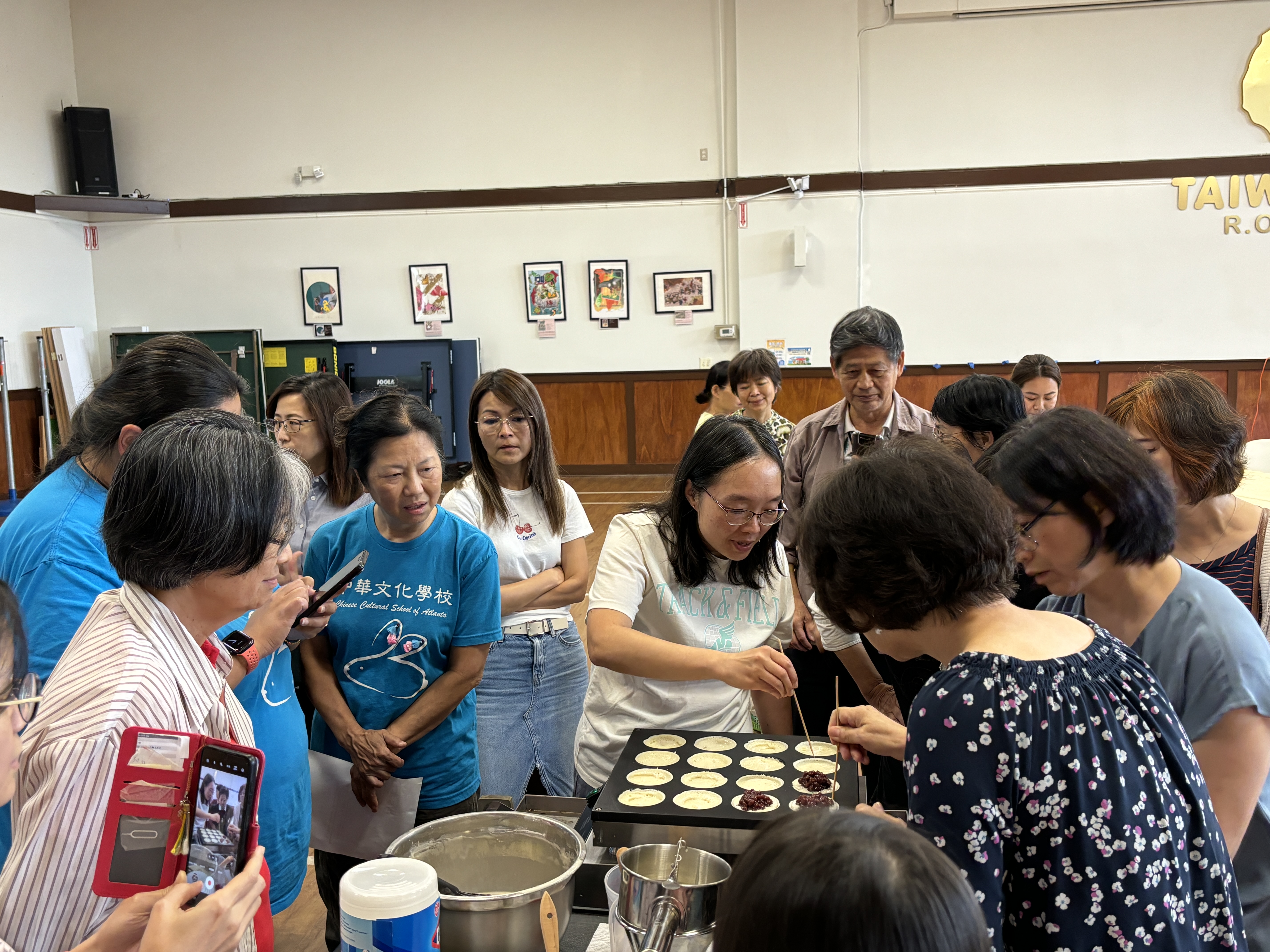 亞特蘭大中文學校分享車輪餅製作教學