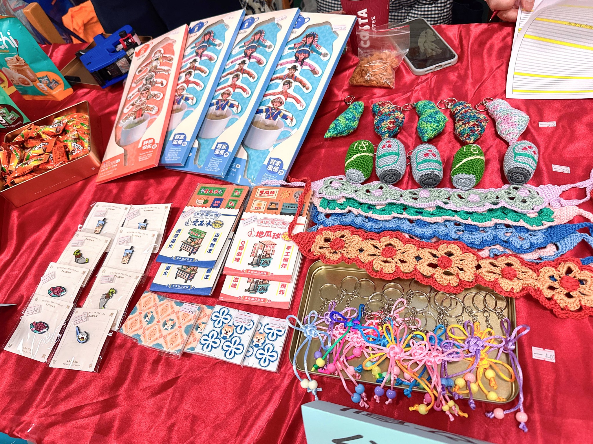 現場文創小物展示