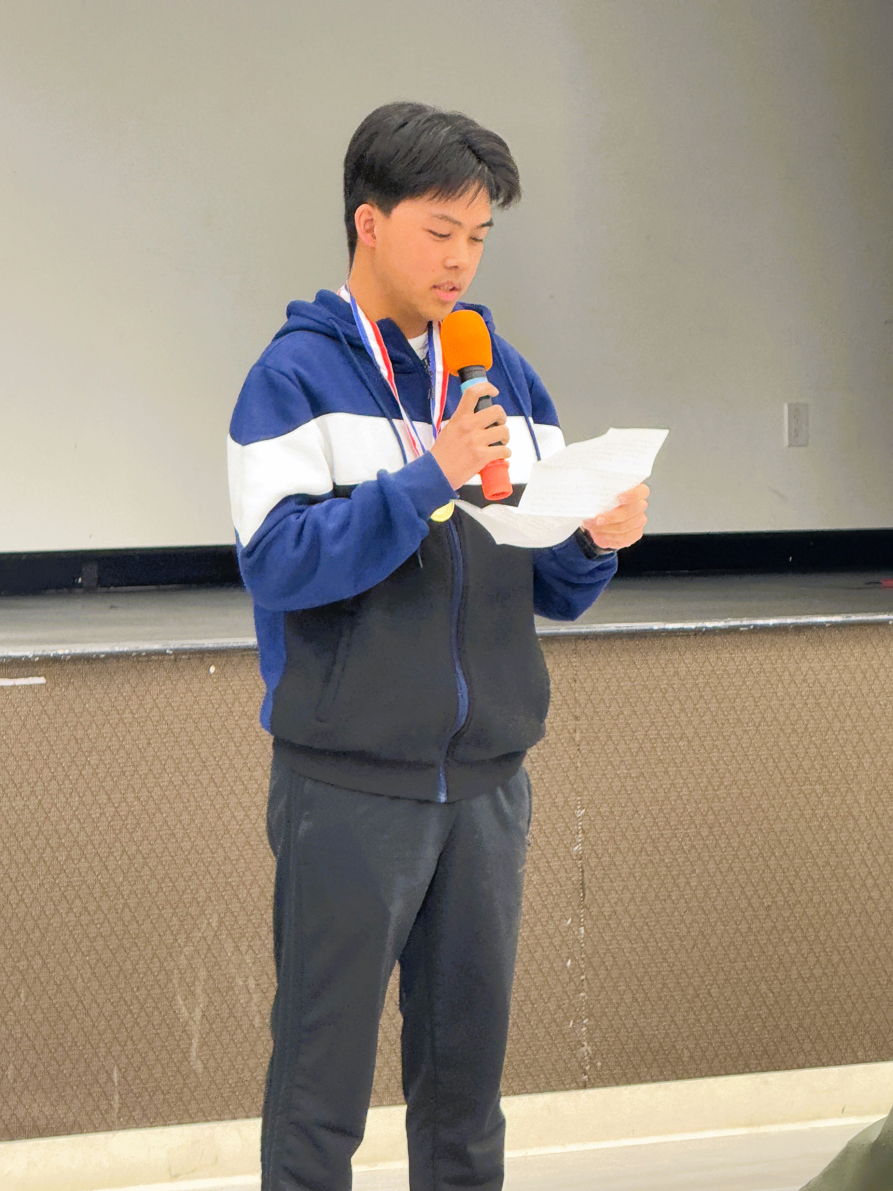 獲獎學生代表 陳善佑同學 感言