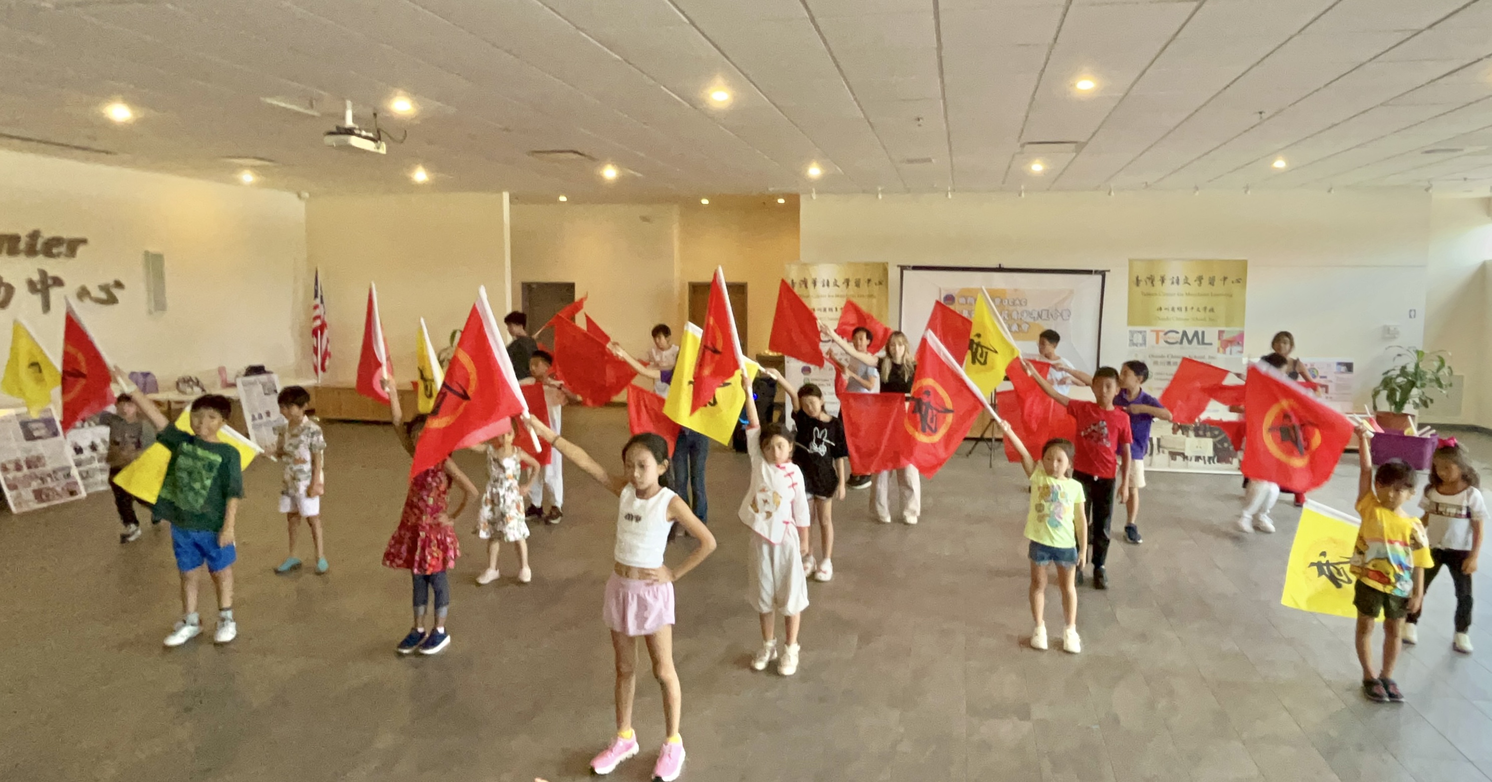 結業式成果發表 武術旗表演