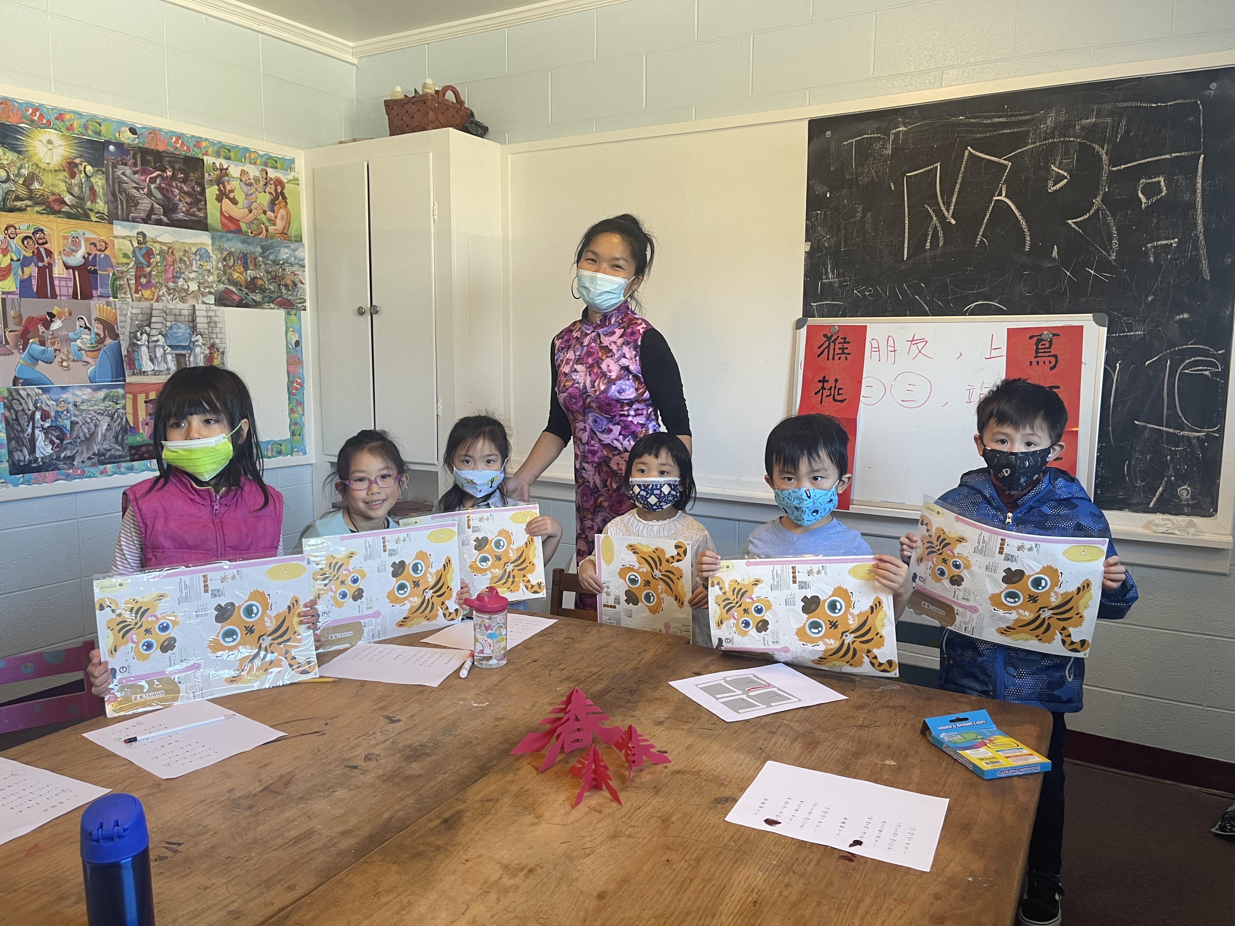 僑委會贈送的2022年生肖小提燈