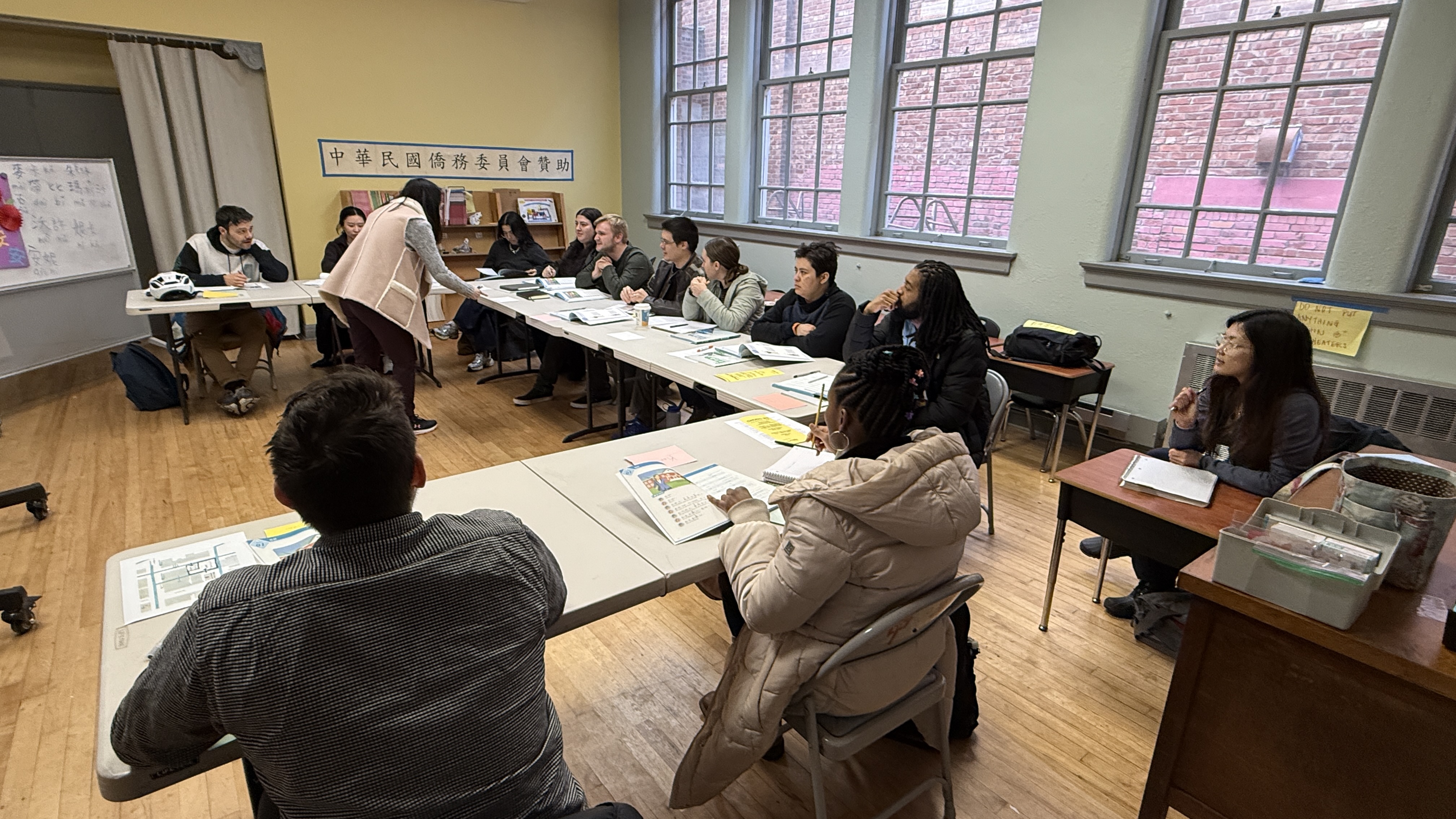 温嘉惠老師教授的初級班學生 打開語言學習之門