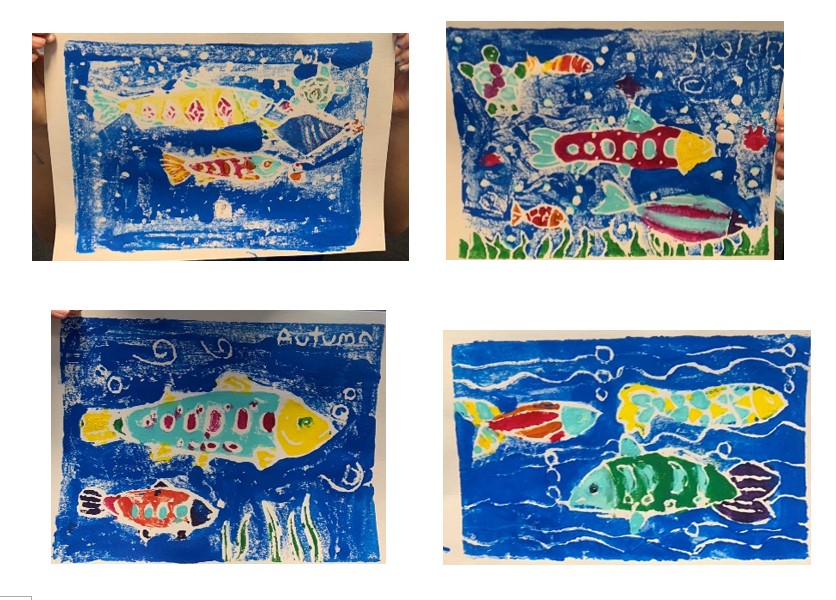 櫻花鉤吻鮭為主題的作品。