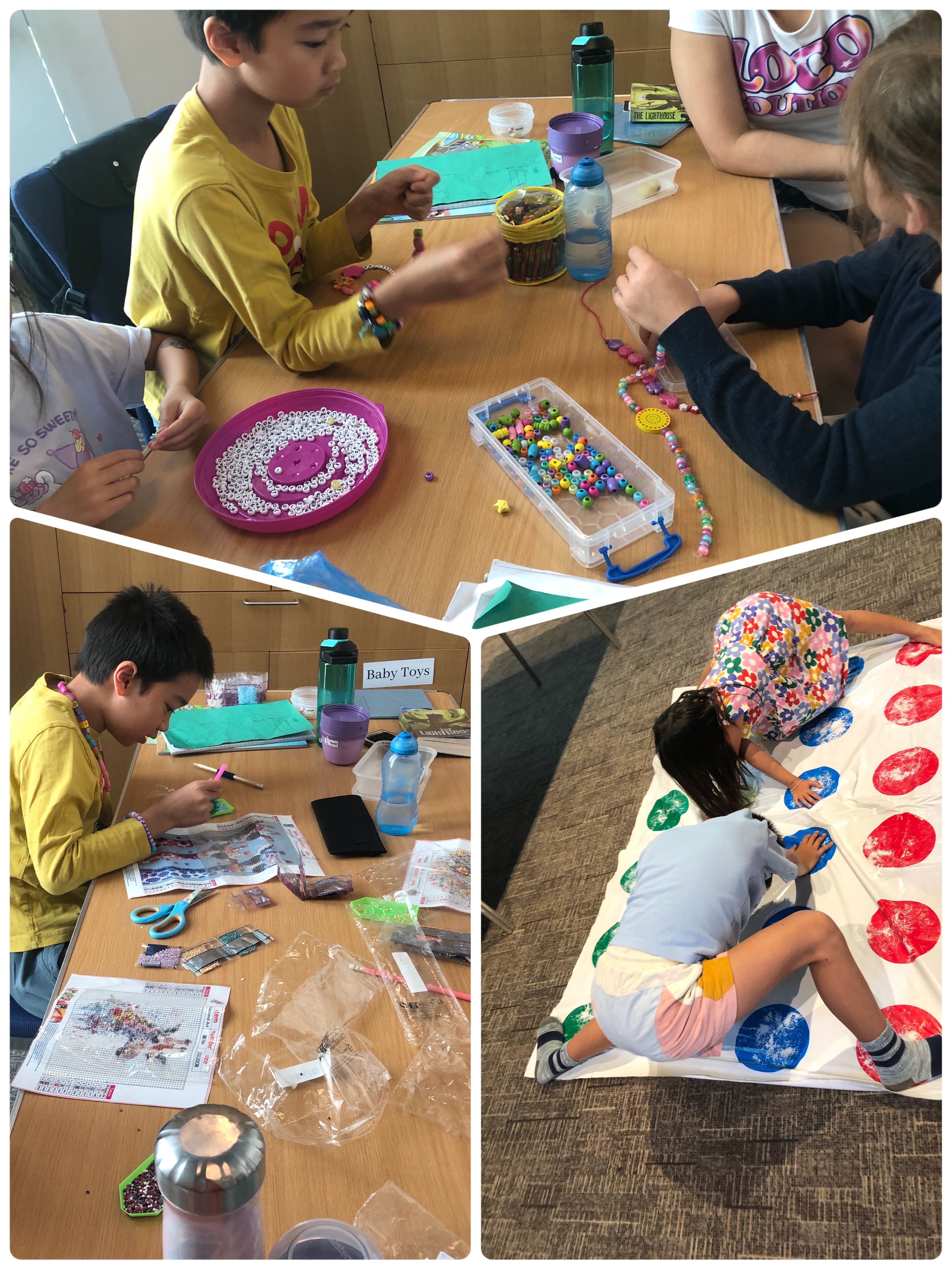 在手工、藝術和音樂課中，小朋友們透過動手做各種創意作品來培養他們的想像力和動手能力。他們還學習了不同的藝術技巧，並在音樂課上探索了各種樂器和節奏。這些課程不僅增強了他們的藝術鑑賞力，也提升了他們的創造力和表達能力。