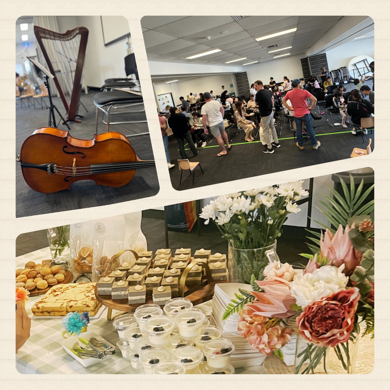 音樂演奏與美味茶點
