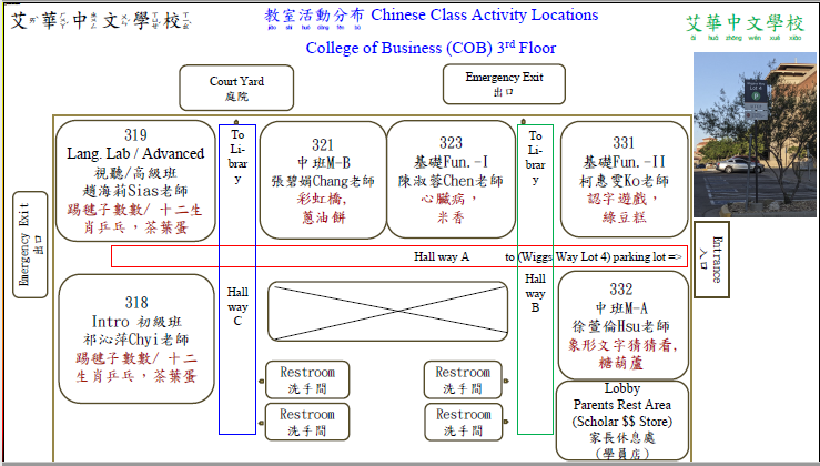 園遊會攤位分布圖