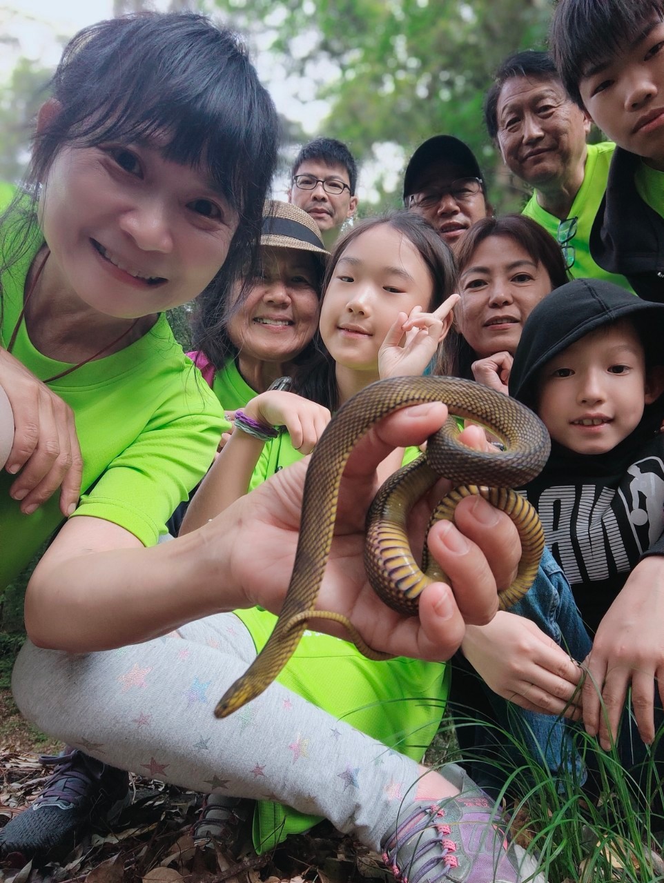 老師的引導，讓野生動植物不害怕，和人做朋友