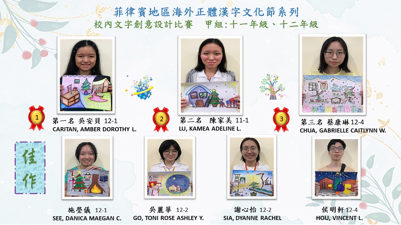 甲組:十一年級、十二年級 - 得獎學生