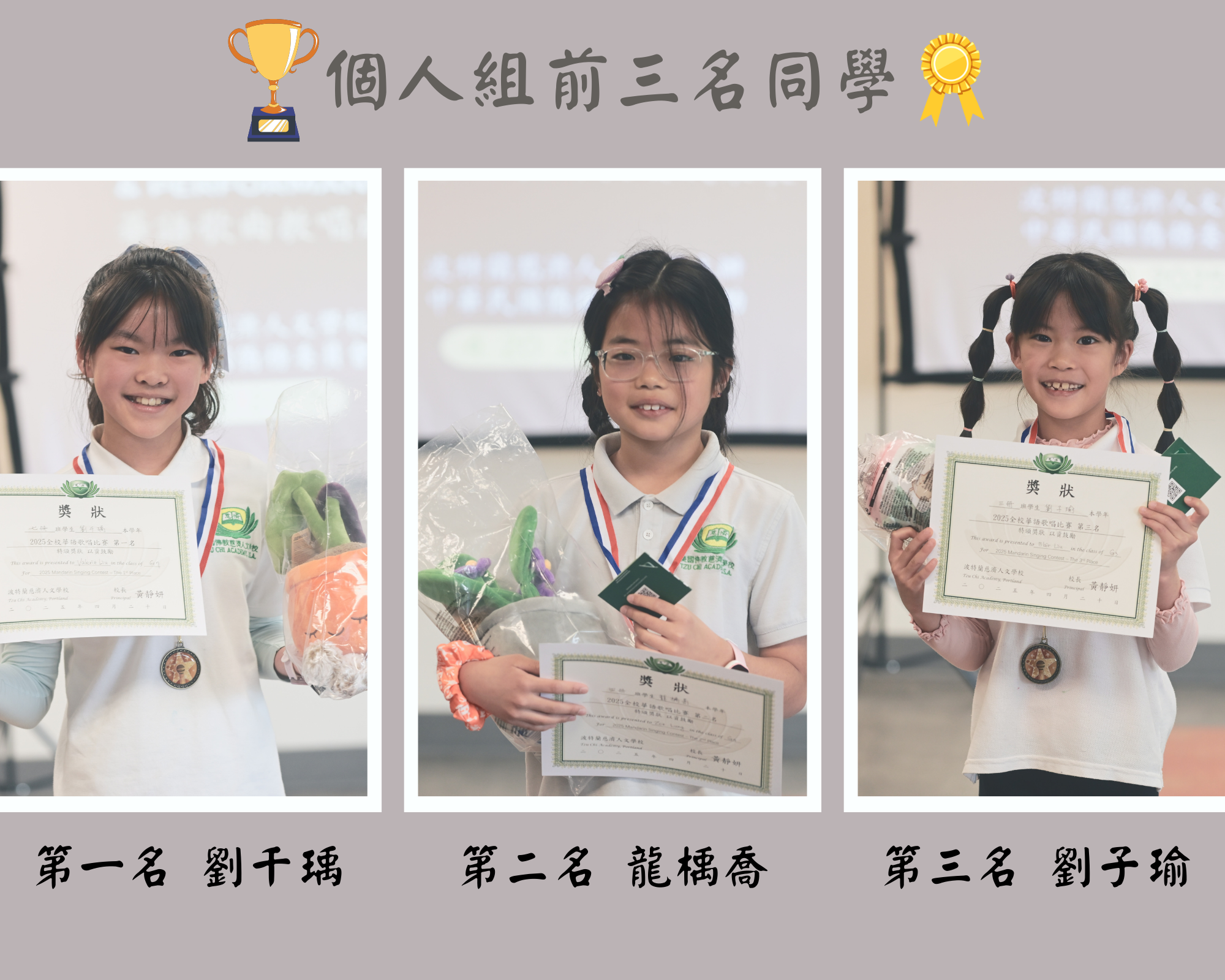 前三名得獎學生