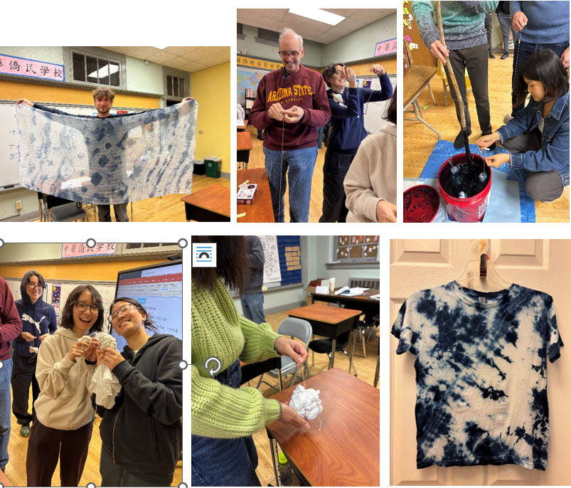 學員親手嘗試台灣藍染工藝