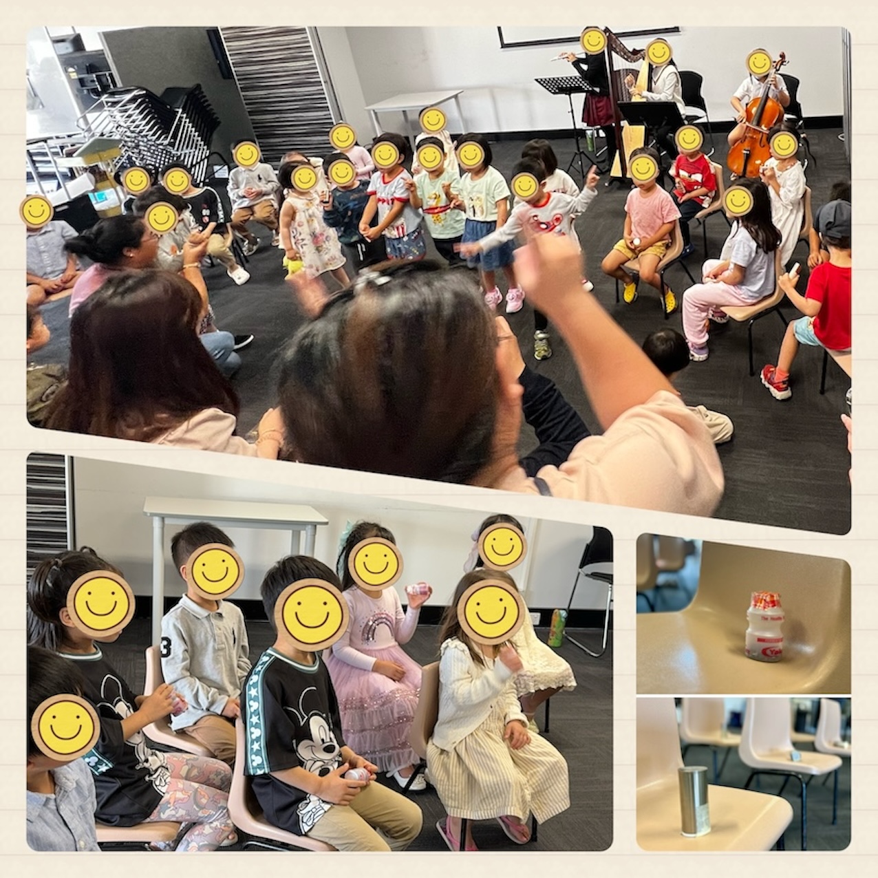 認真表演中的孩子們