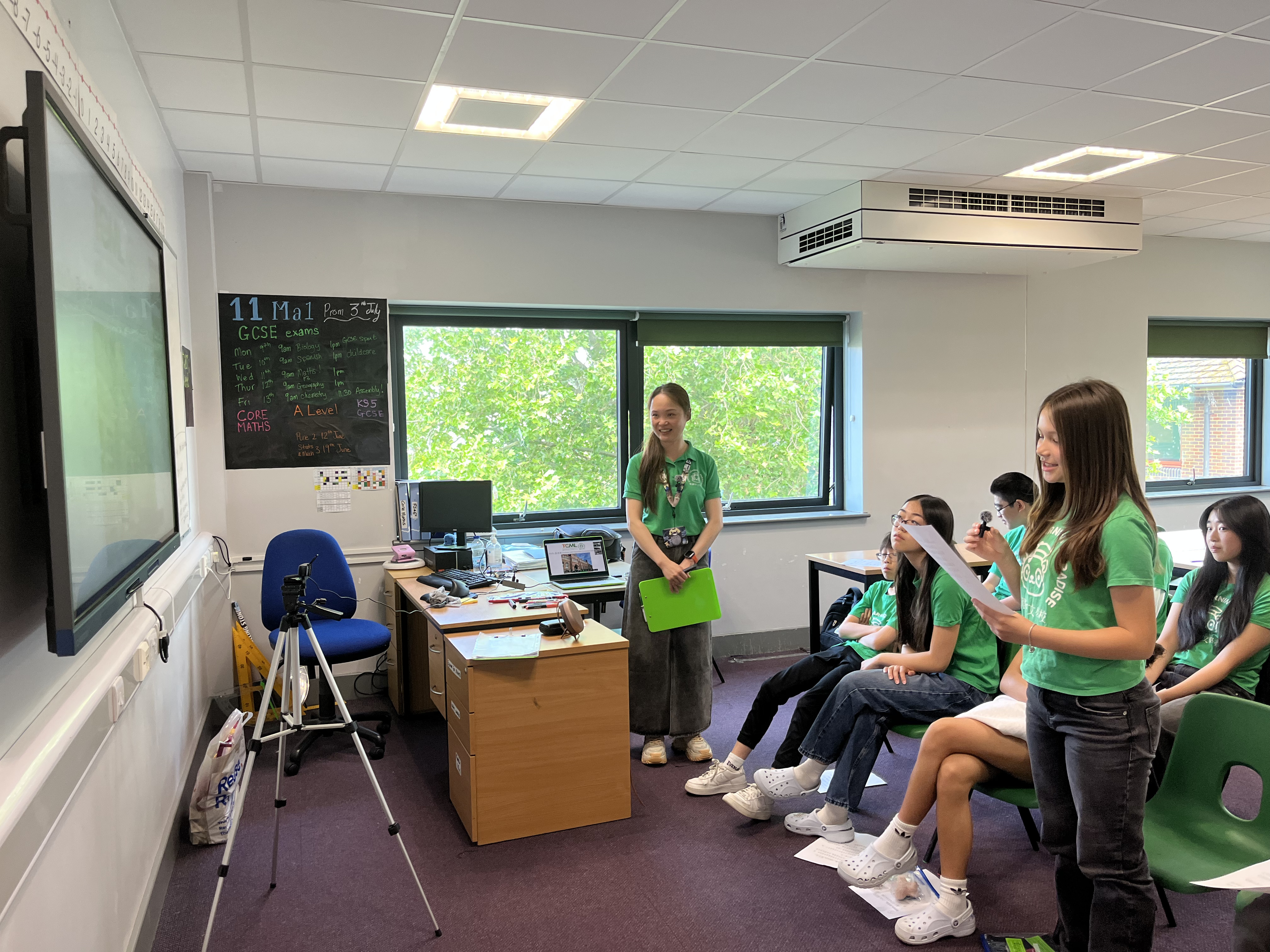 華園與右昌國際學伴線上交流活動-台灣與英國校園生活及課後活動1