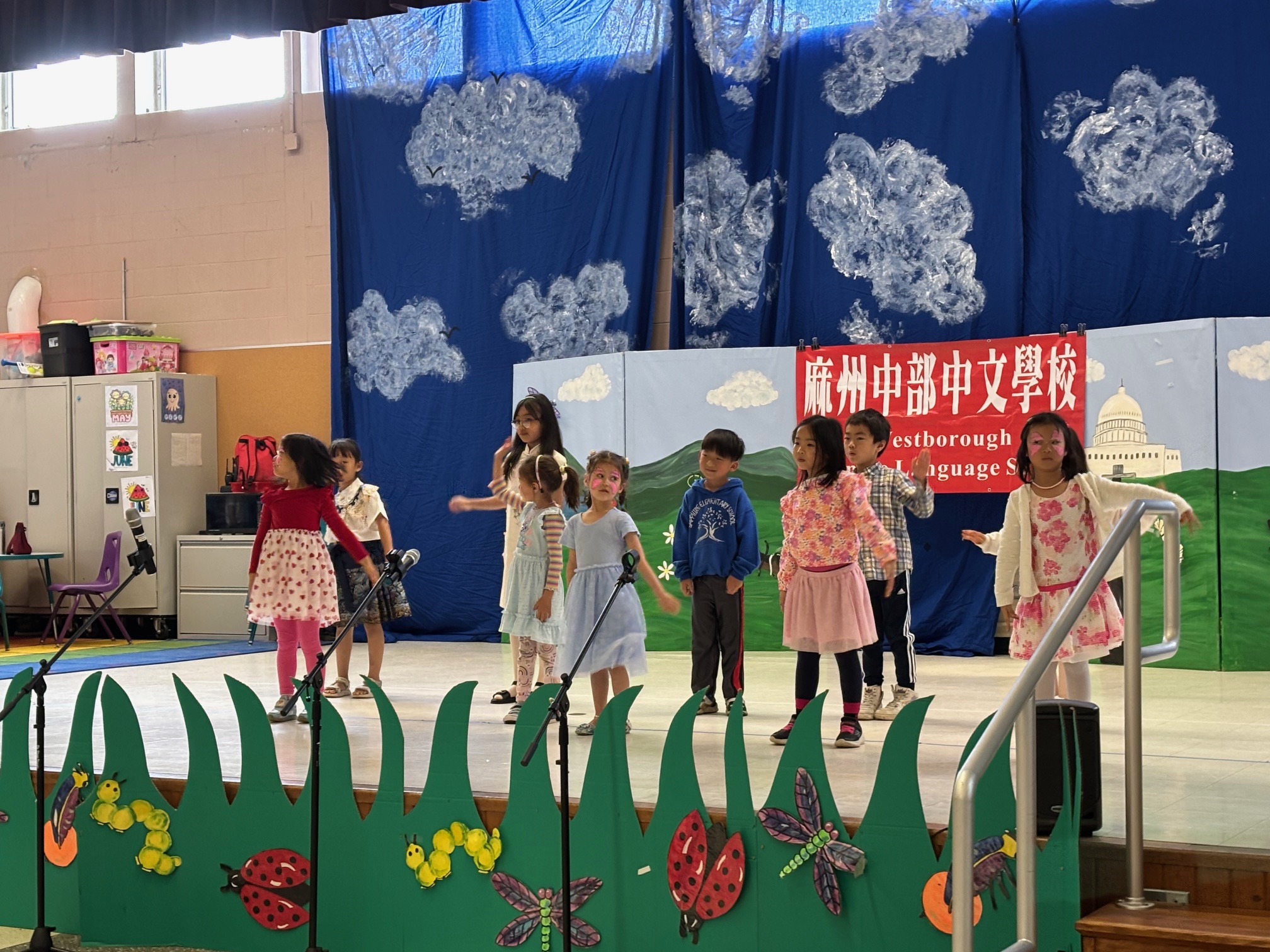 麻州中部中文學校學生畢業典禮表演