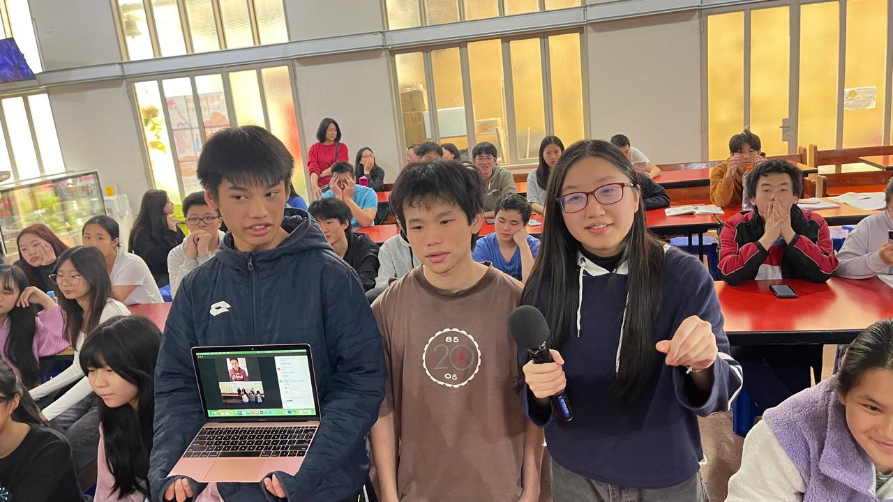 2024 學年度 愛育學校 正體漢字文化節中學部成語比手畫腳比賽3