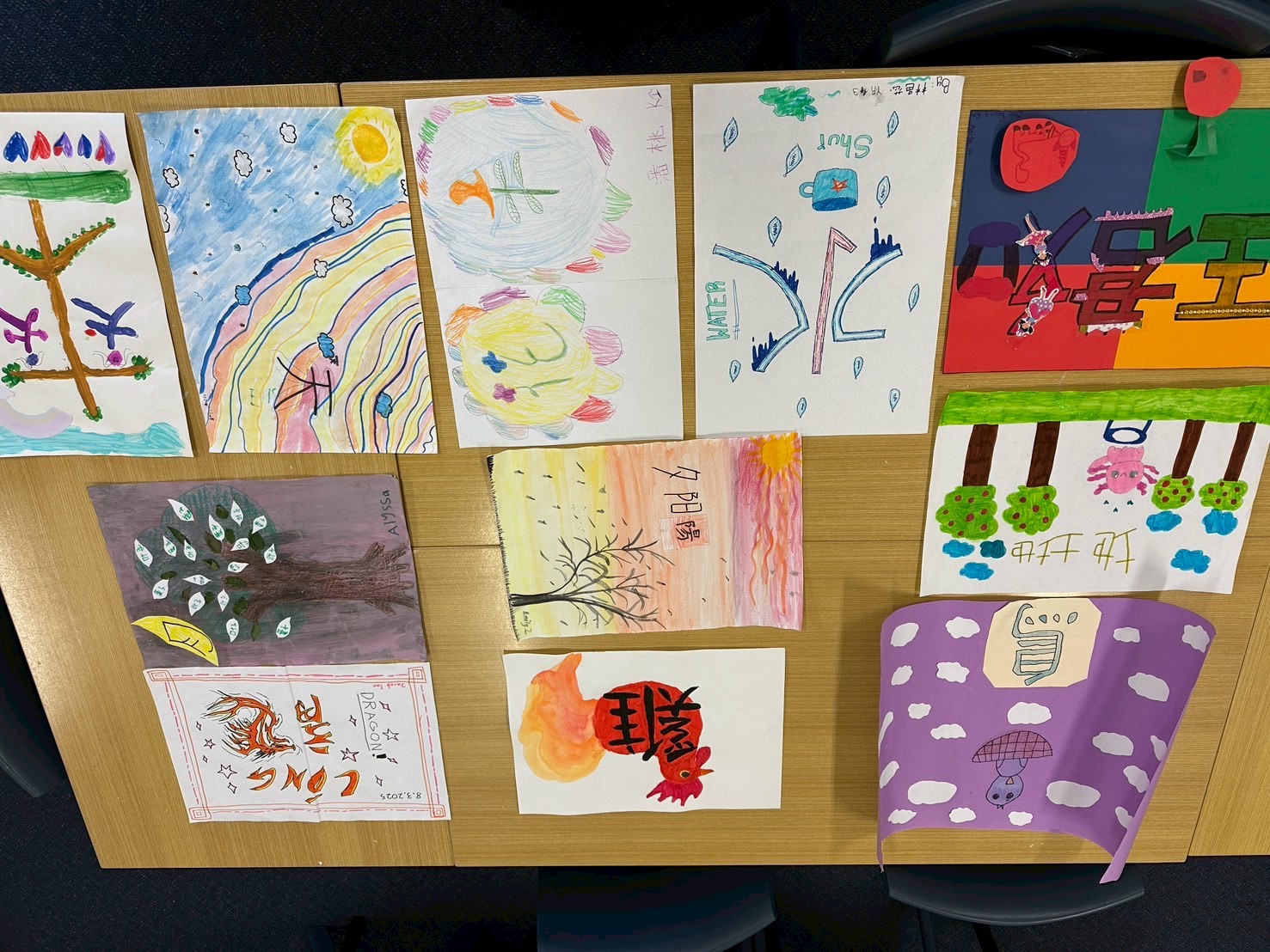 澳洲慈濟人文學校舉辦校內「漢字海報設計比賽」2