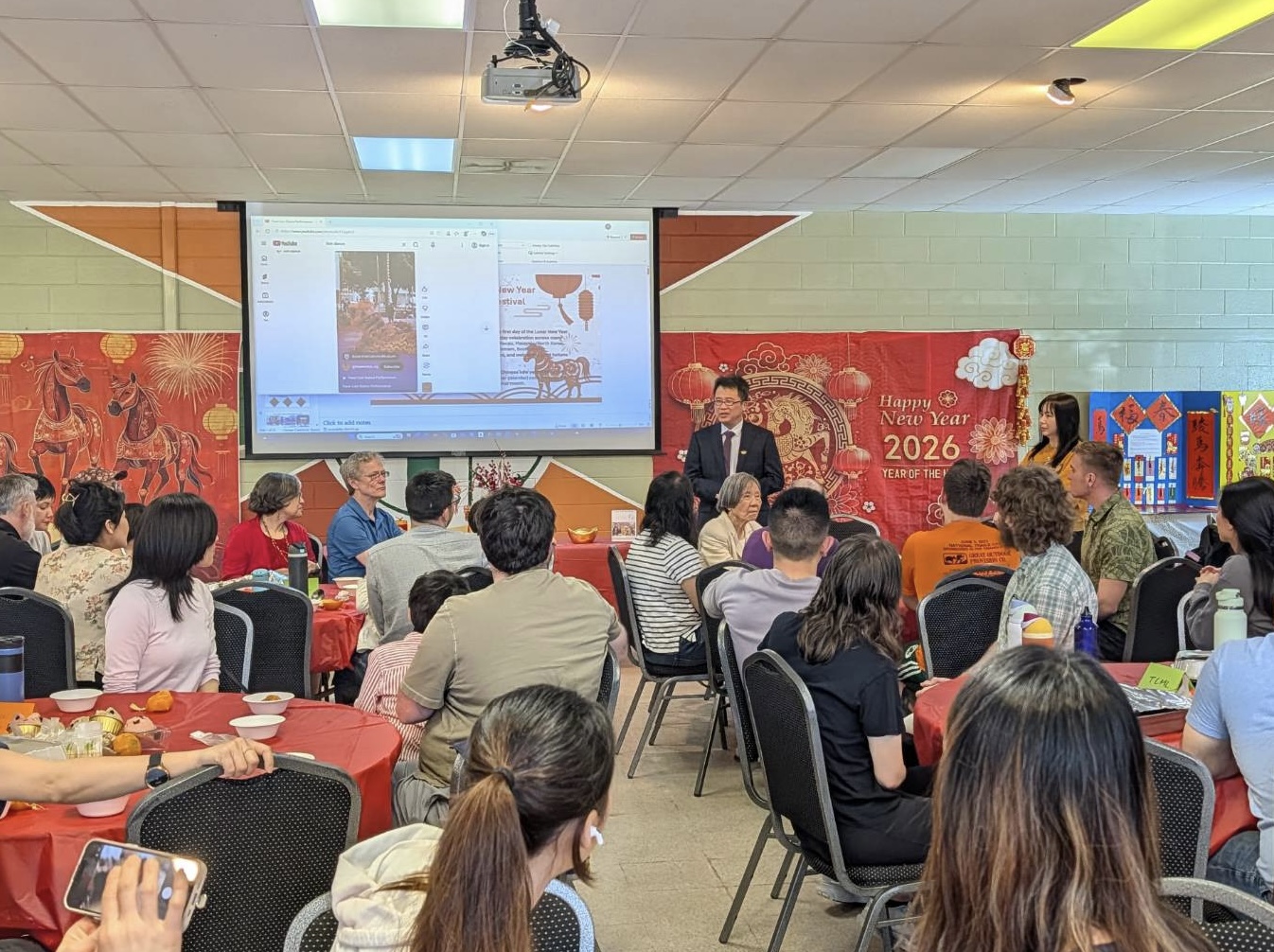 亞特蘭大文教中心主任閻樹榮致詞