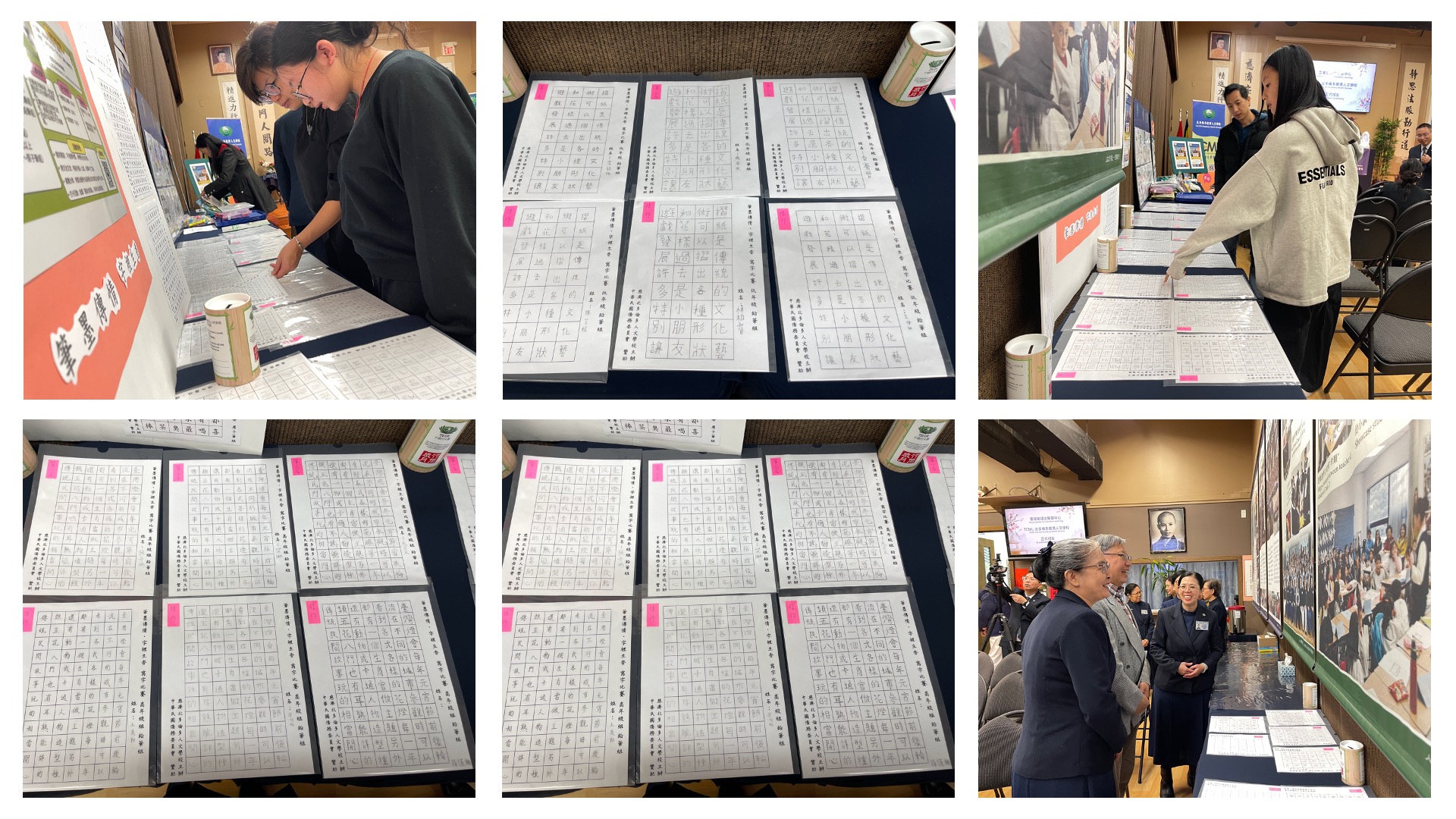 會眾們仔細欣賞各組得獎作品