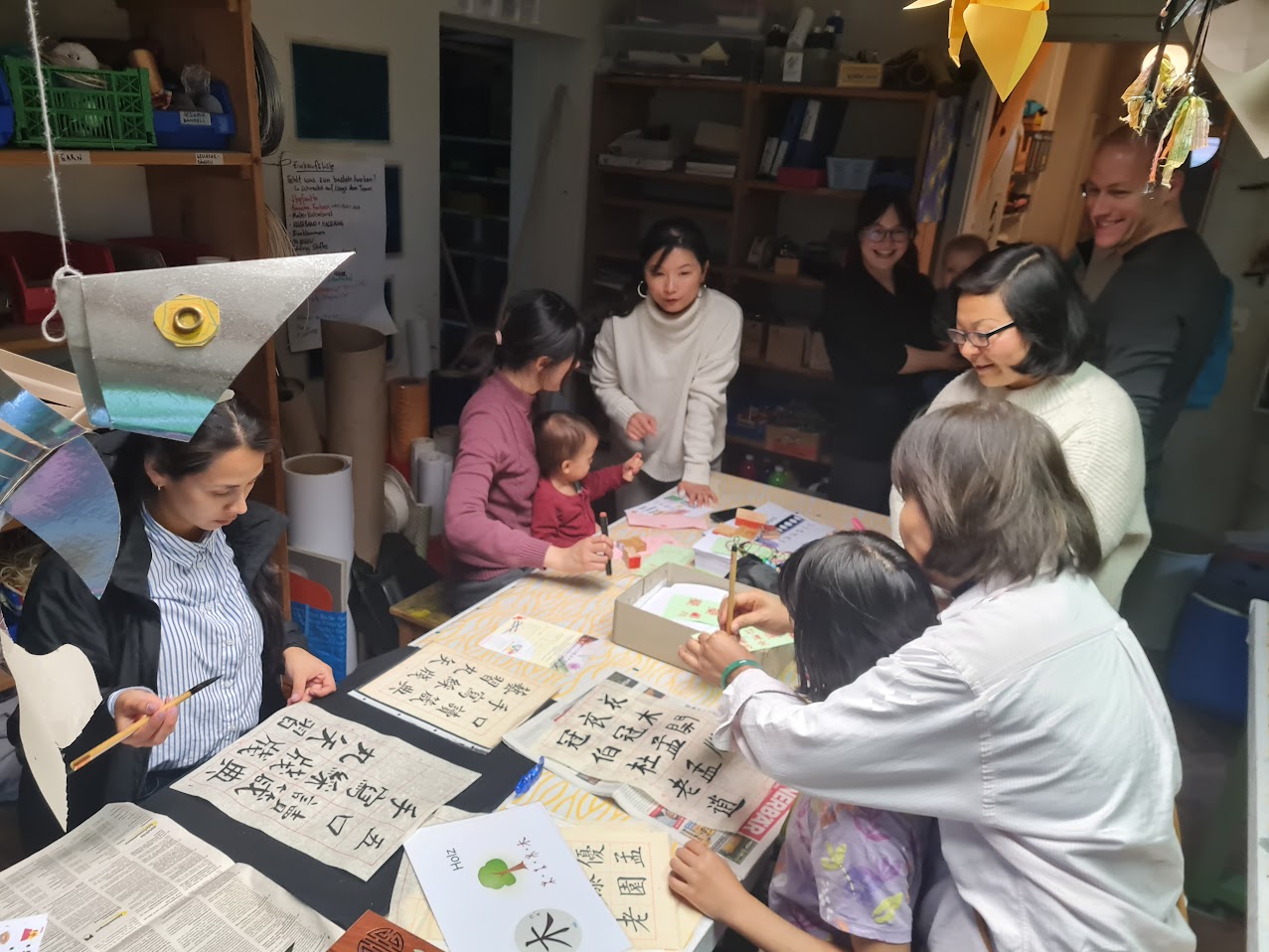 一邊練字、一邊交流