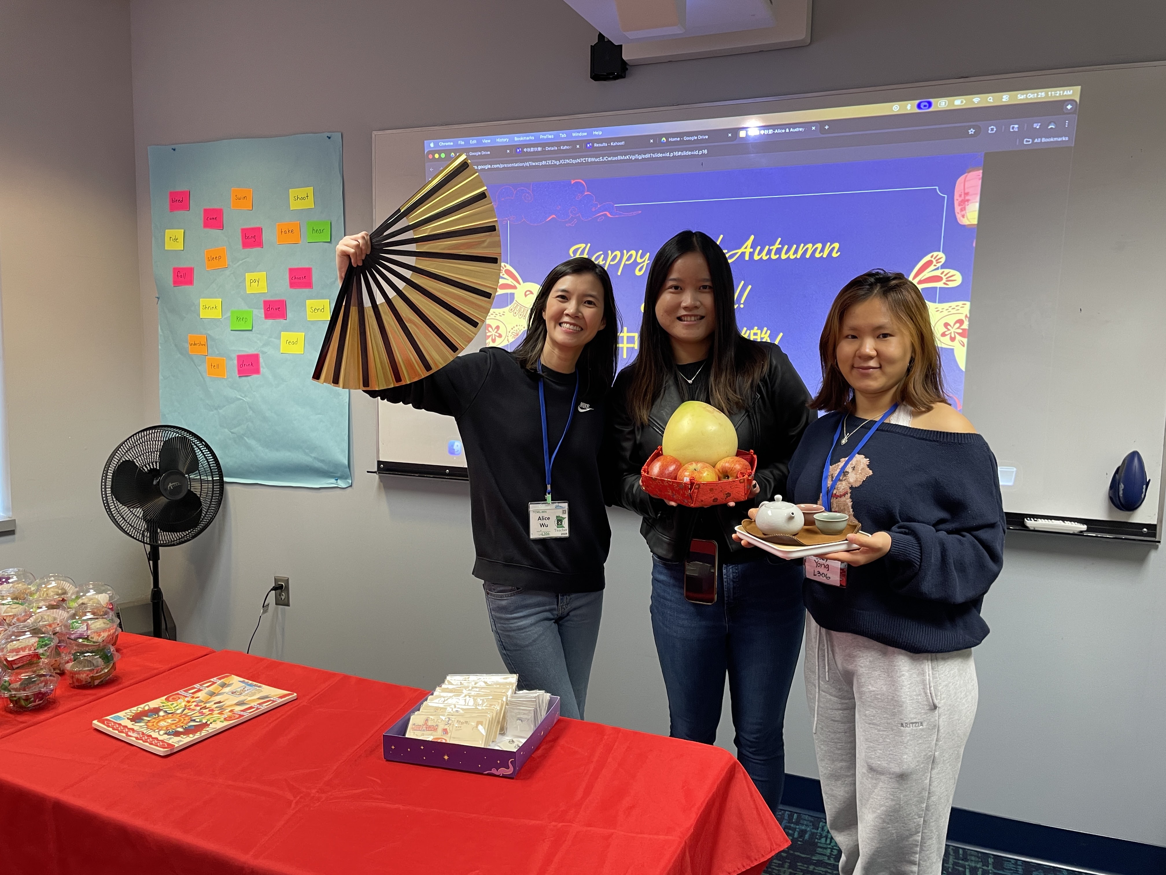 畫中秋節燈籠和畫紙傘