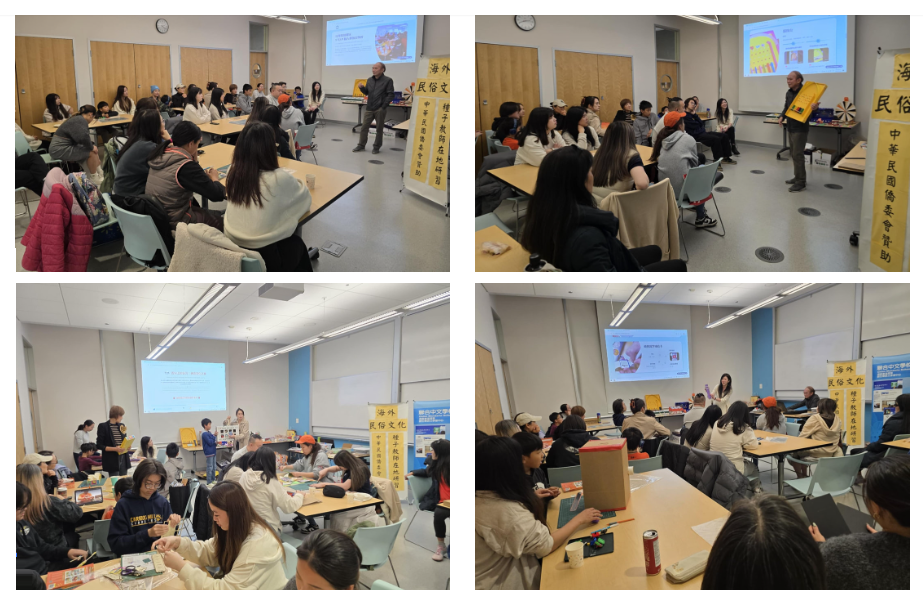 賴校長主持研習及兩位兩位民俗文化種子講師—賈涵青老師與詹雅嵐老師擔任主講