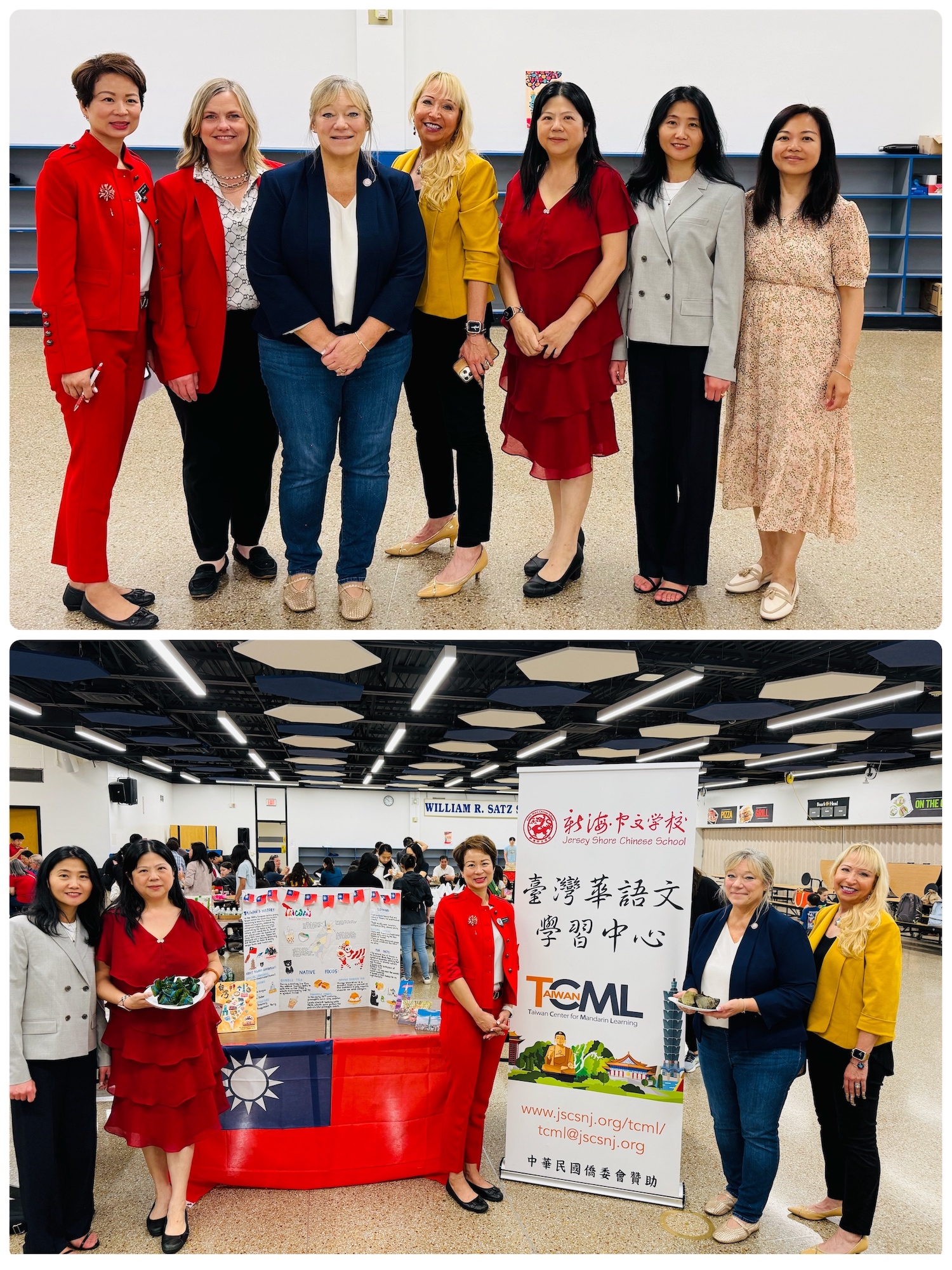 貴賓熱情參與「臺灣美食節」，並品嚐各式臺灣粽子，讚不絕口。