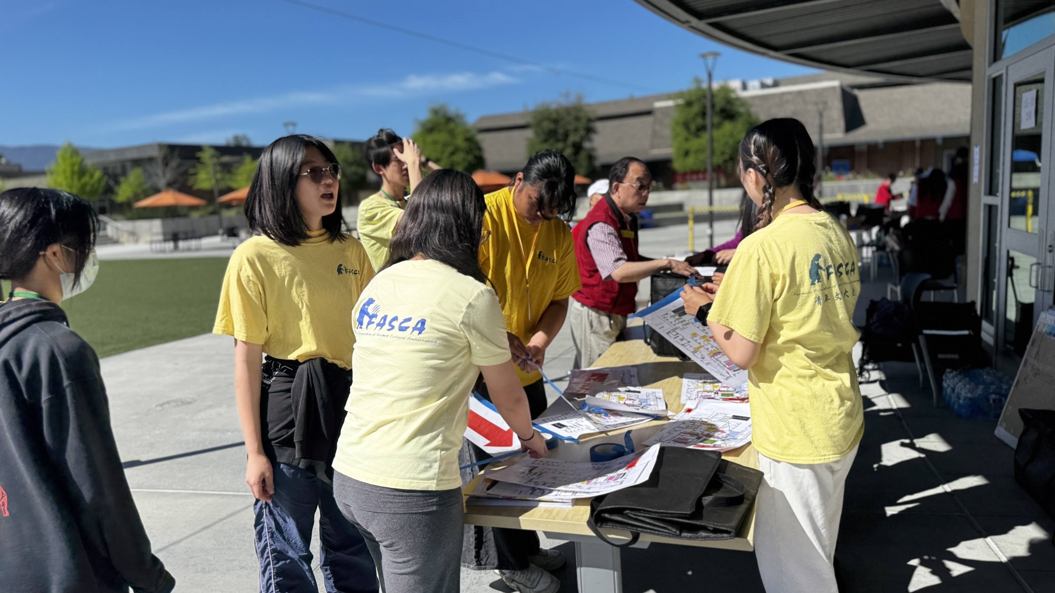 現場參與服務的FASCA青年志工