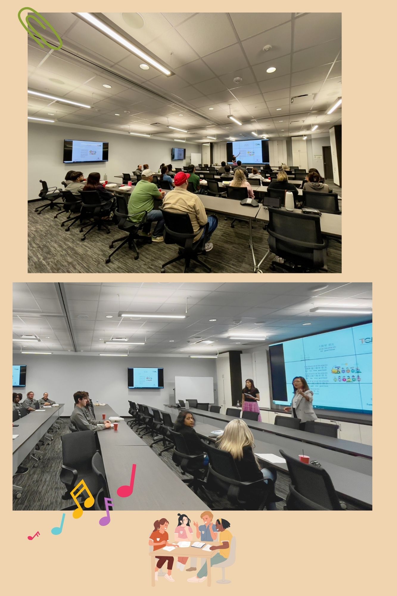 王盈蓉主任特別肯定「以歌入語」的教學方式。