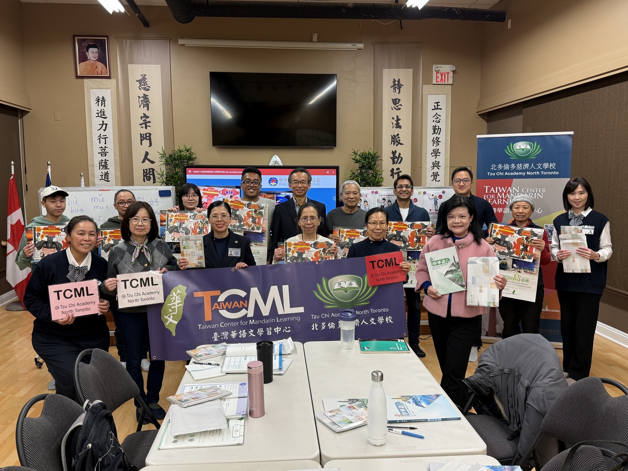 北多倫多慈濟人文學校TCML成人華語班加開、梁毅鵬處長親臨勉勵