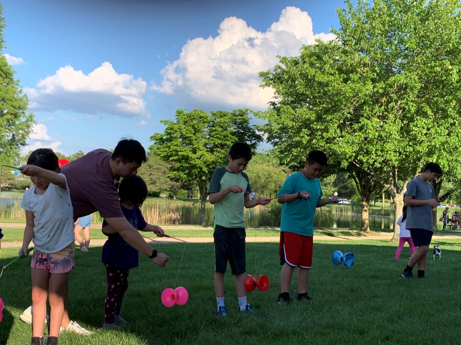 課外活動扯鈴的表演