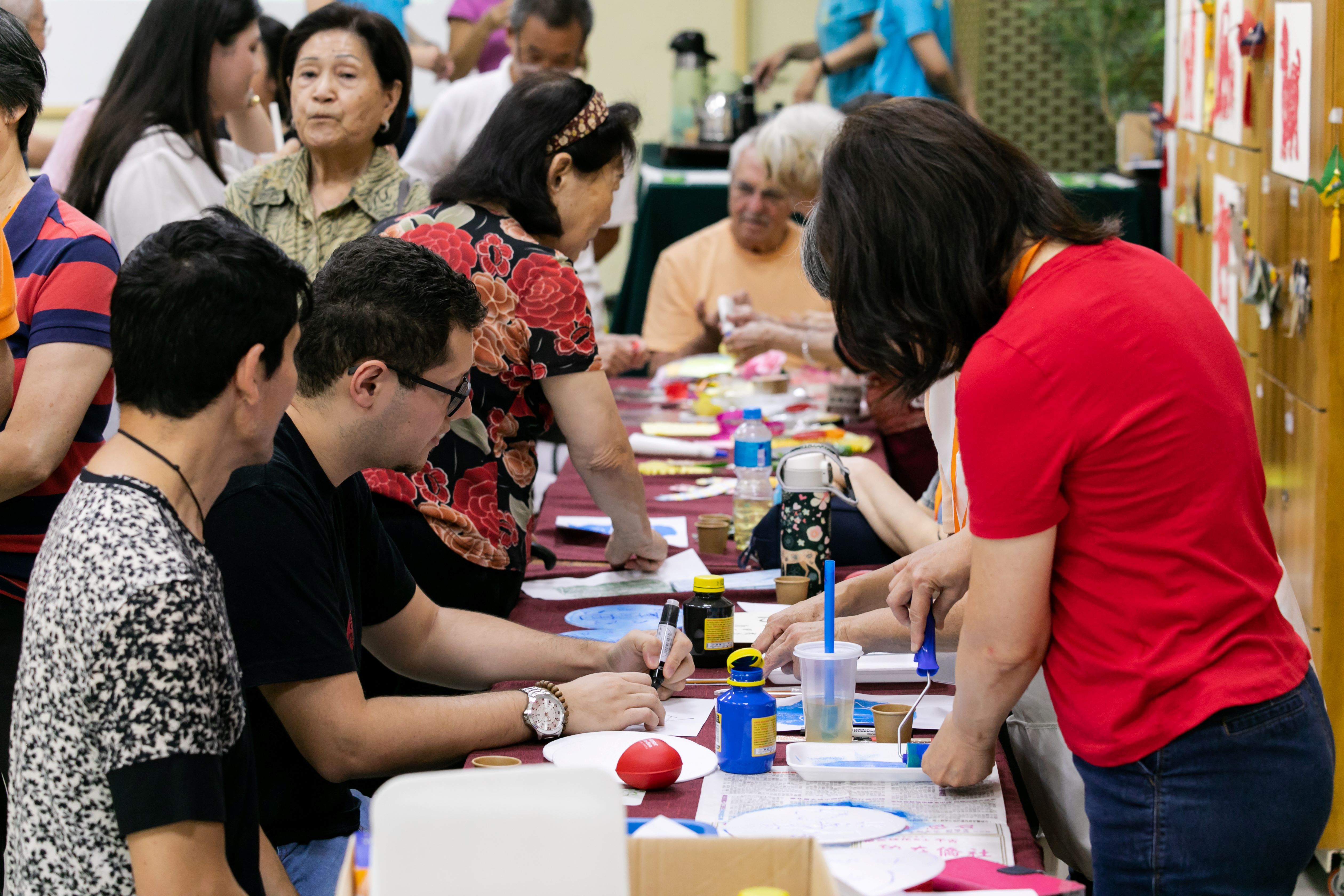 藝文體驗活動現場-版畫
