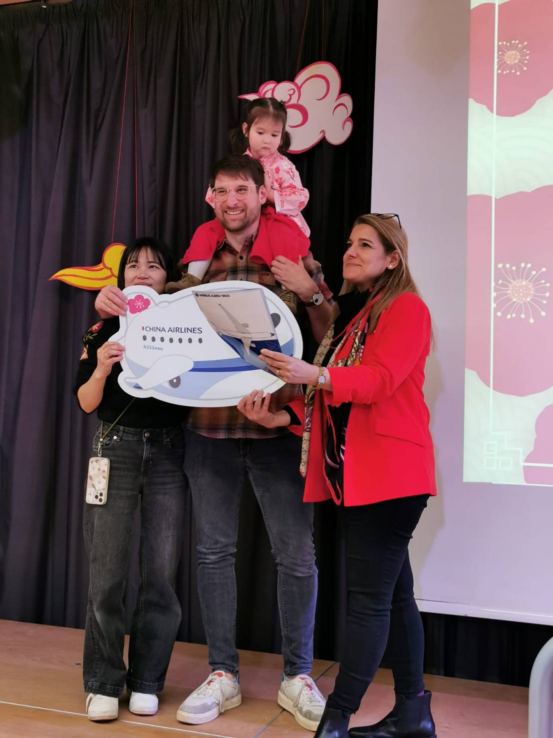 華航機票中獎家庭