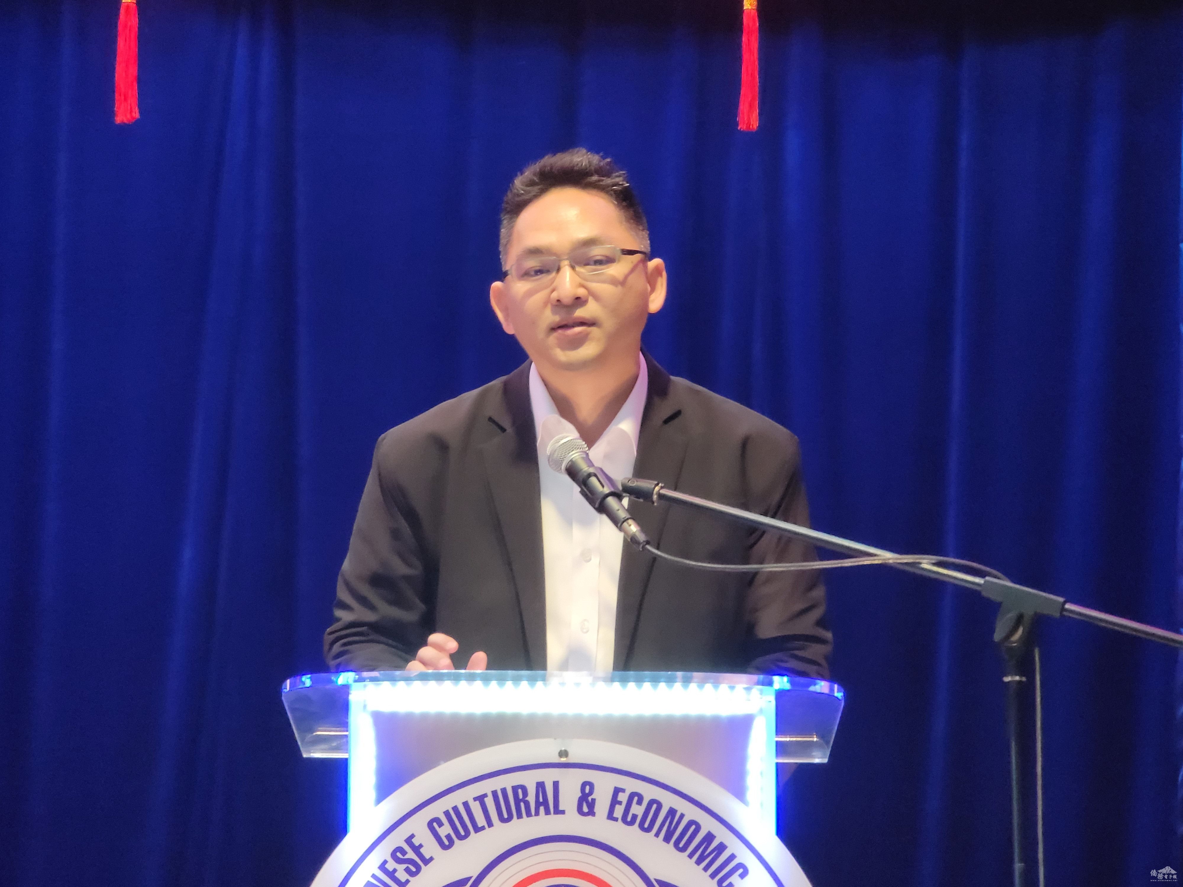 莊博智讚揚所有參賽者都很認真的在學習正體漢字，勇於參加本次作文比賽