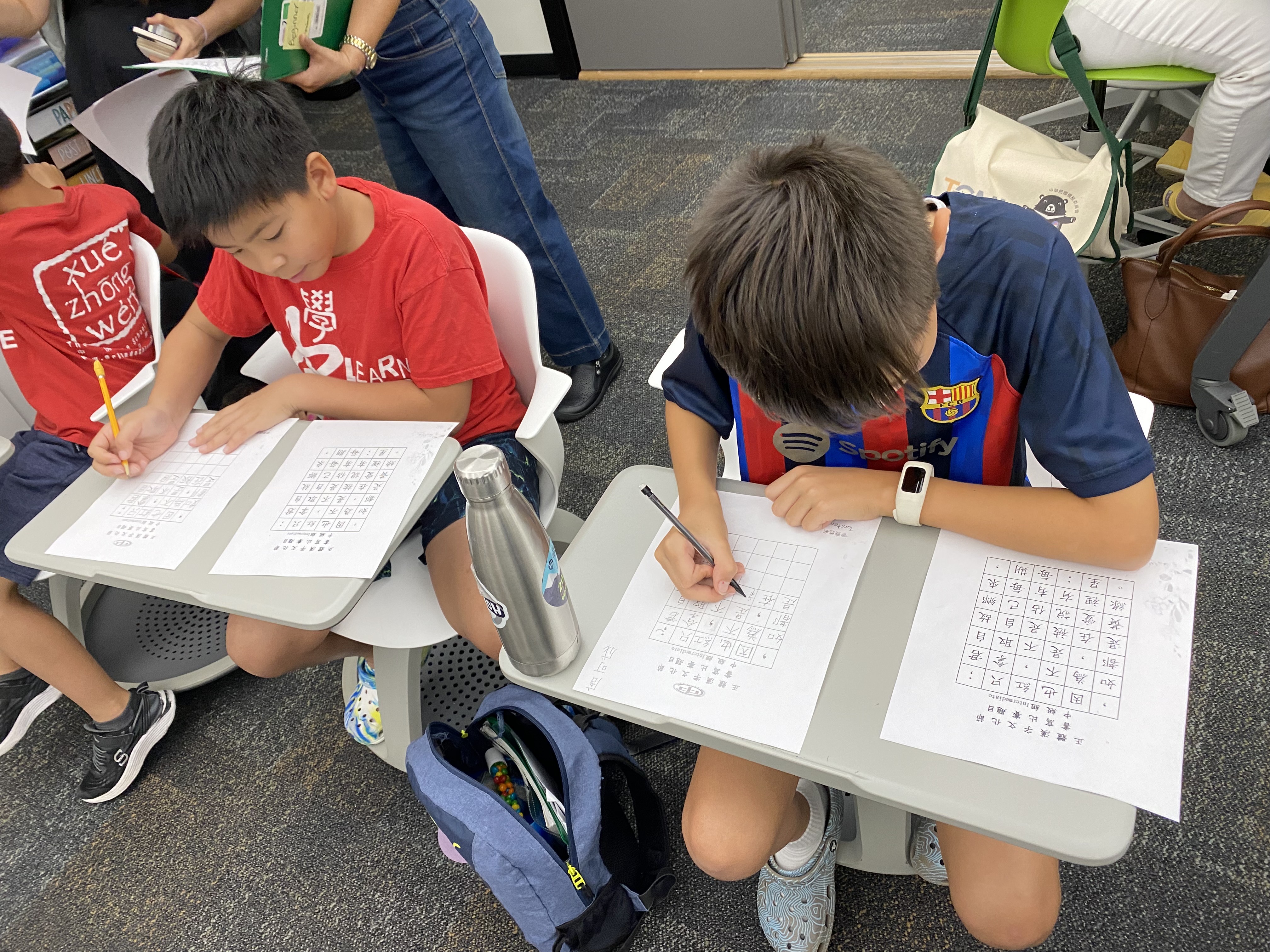 中級組42個字，學生寫的愛不釋手