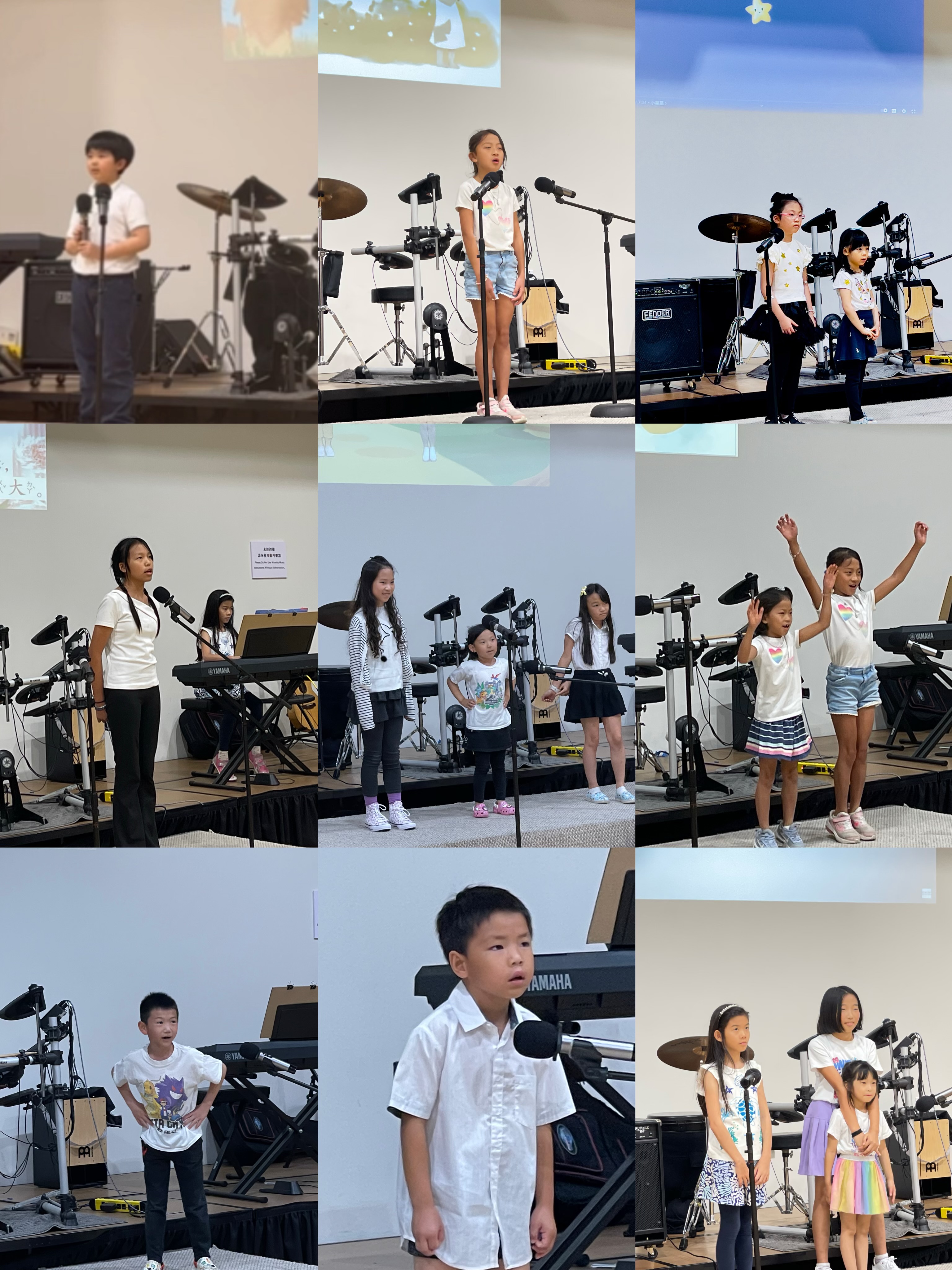 初年級組毫不怯場 ，大家都是明日之星 .