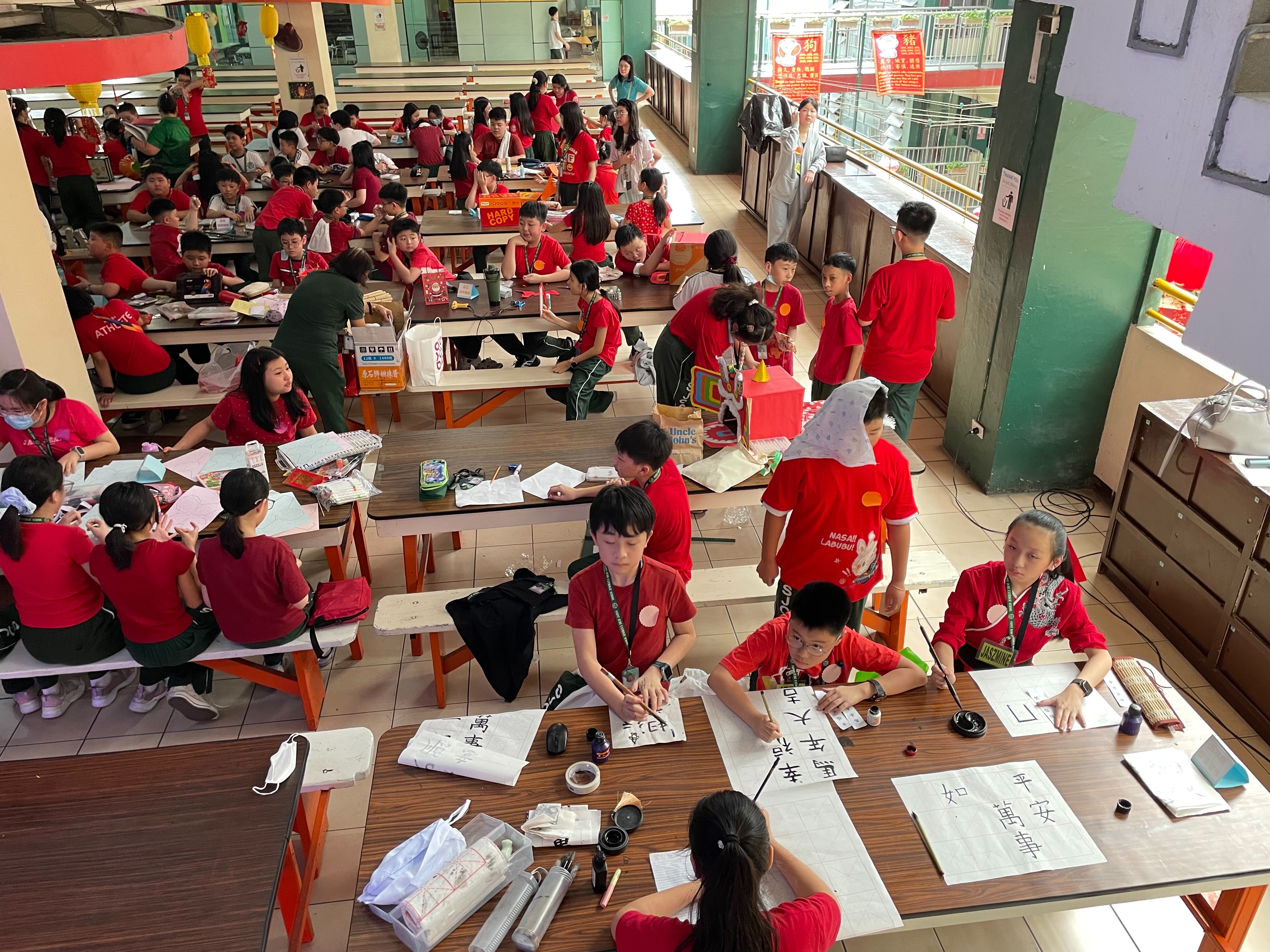 學生現場手作