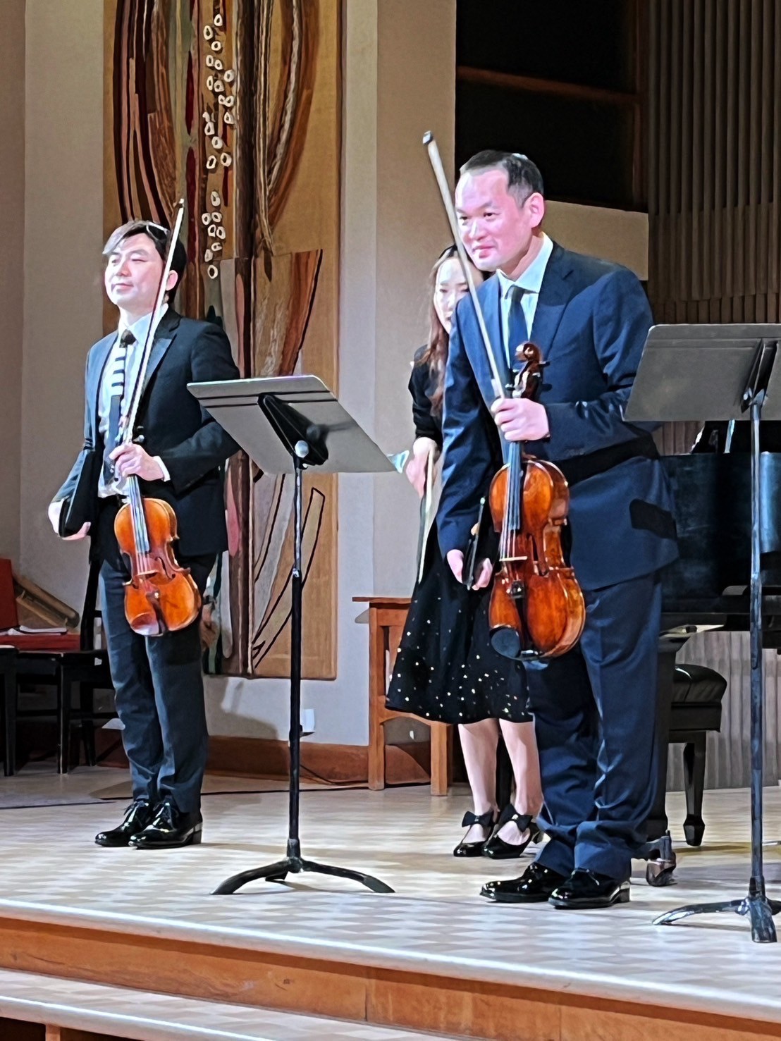 溫哥華交響樂團首席中提琴手黃鴻偉 小提琴家林建廷與韓裔妻子鋼琴家鄭恩珠 聯手精彩演出 Fishing Song