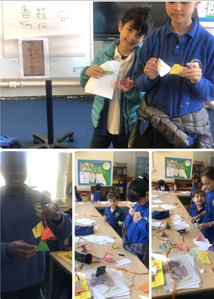 學習與粽子相關的詞彙，並讓學生們團結合作一起製作粽子。