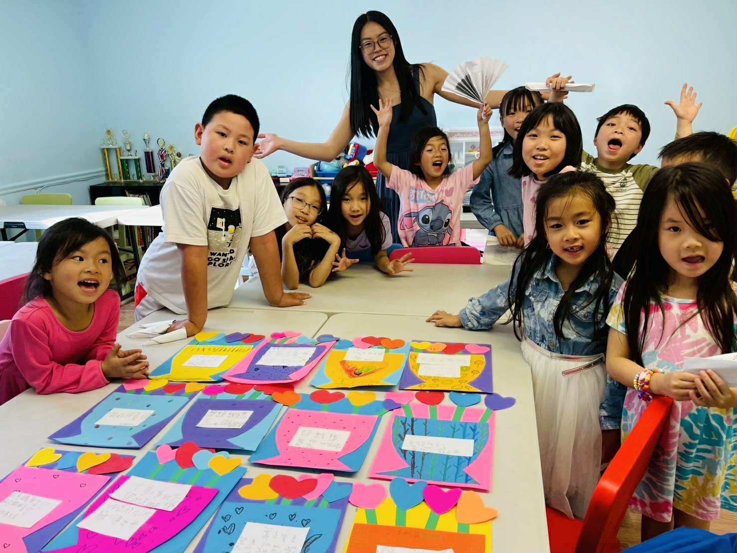 墨香傳情，童心謝母——長島中文學校母親節漢字文化週溫情落幕3